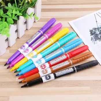 

8 Colors Erasable Whiteboard Marker Non Toxic Marker Pen Sign Fine Nib Set Office School Supply Q6PA