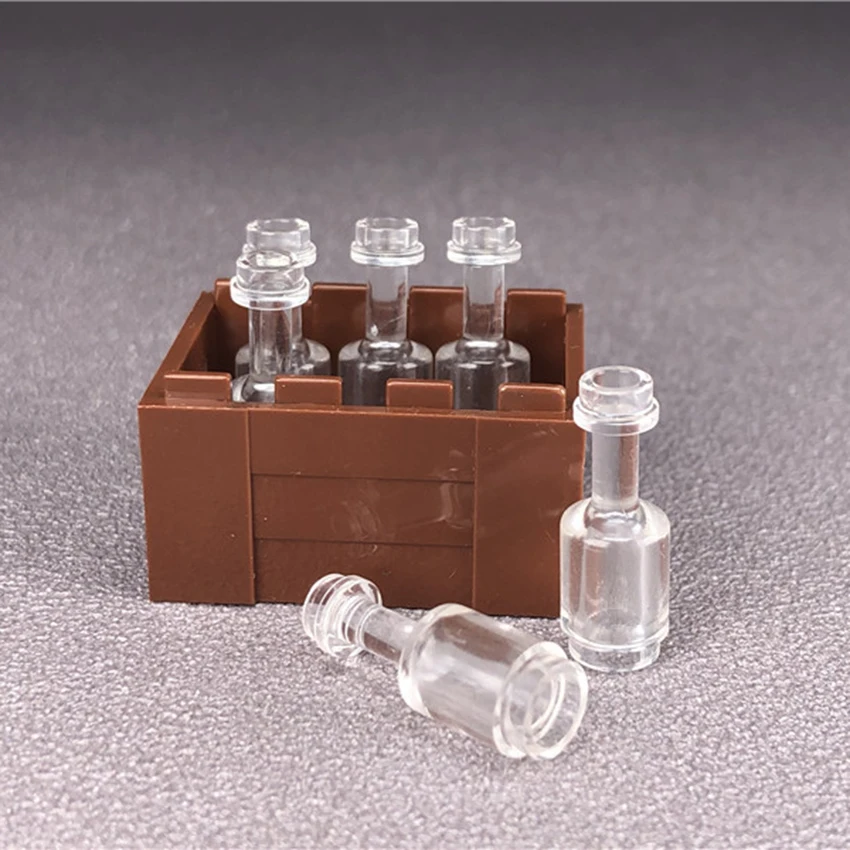 Legoings City Bar KTV Scene Building Block Wine Bottle Wine Glass Clay Pot Cart Long Table MOC Accessories Brick Kids DIY Toys (7)