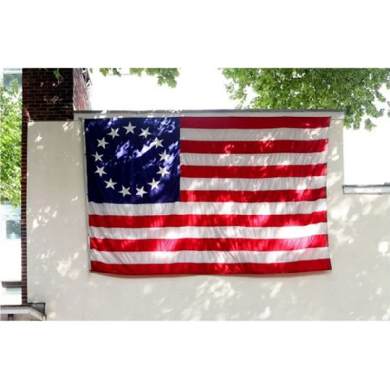 Американский Betsy Ross флаг 13 звезд США старинный lag полиэстер полоса украшение