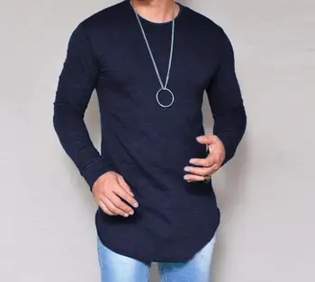 

2020 spring O-Neck new style long sleeve cotton T-shirt grey white An