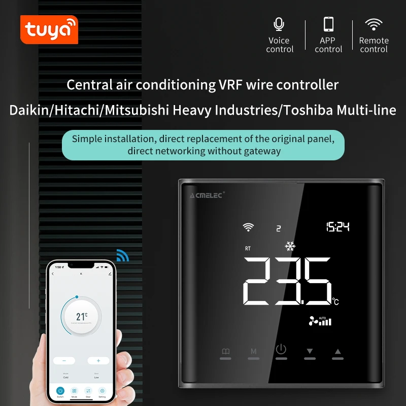 Tuya Wifi Vrf Air Conditioner Smart Thermostat For Google Home Alexa