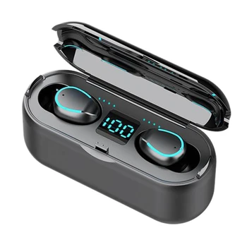 

F9-8 Wireless Earphone Bluetooth LED Display TWS Wireless Press Control Headphone Earbud Stereo Sport Waterproof Headset