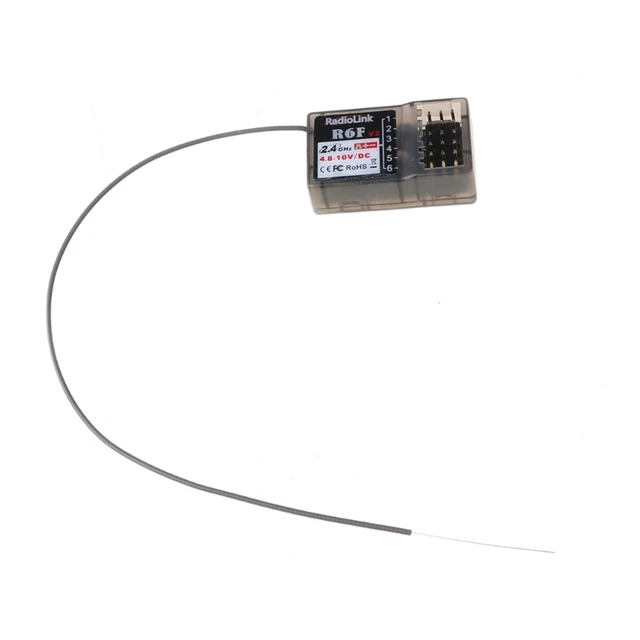 Radiolink R6FG R6F 2.4G Receiver FHSS 6 Channel RX Radio Control System R6FG Gyro Function for RC4GS