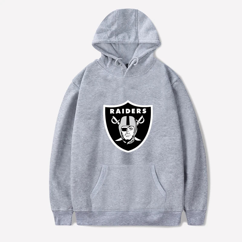 Raiders Gray Новая мода, мужские футбольные толстовки, Lover femme, худи для мужчин/wo мужчин, Осень-зима, повседневные толстовки, свитшоты, пуловеры, топы - Цвет: Raiders Gray