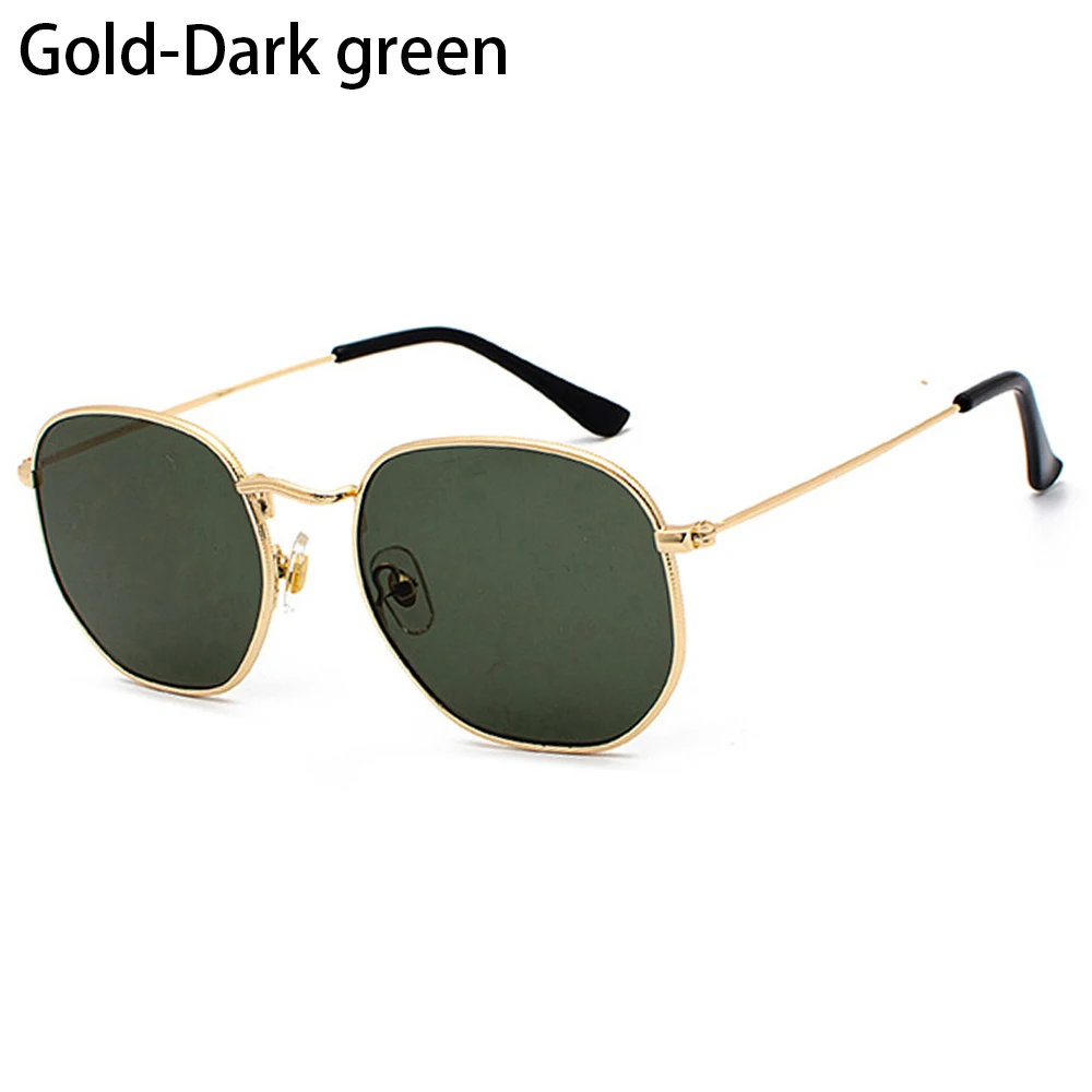 Sleek Unisex Mirrored Lens UV400 Metal Frame Sunglasses