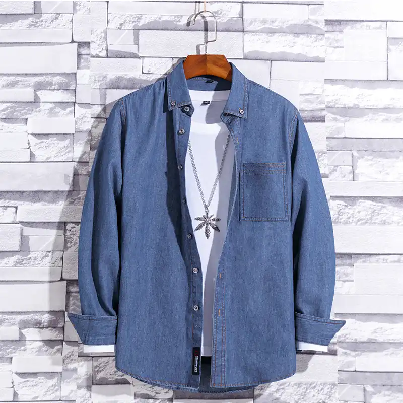 thin denim shirt