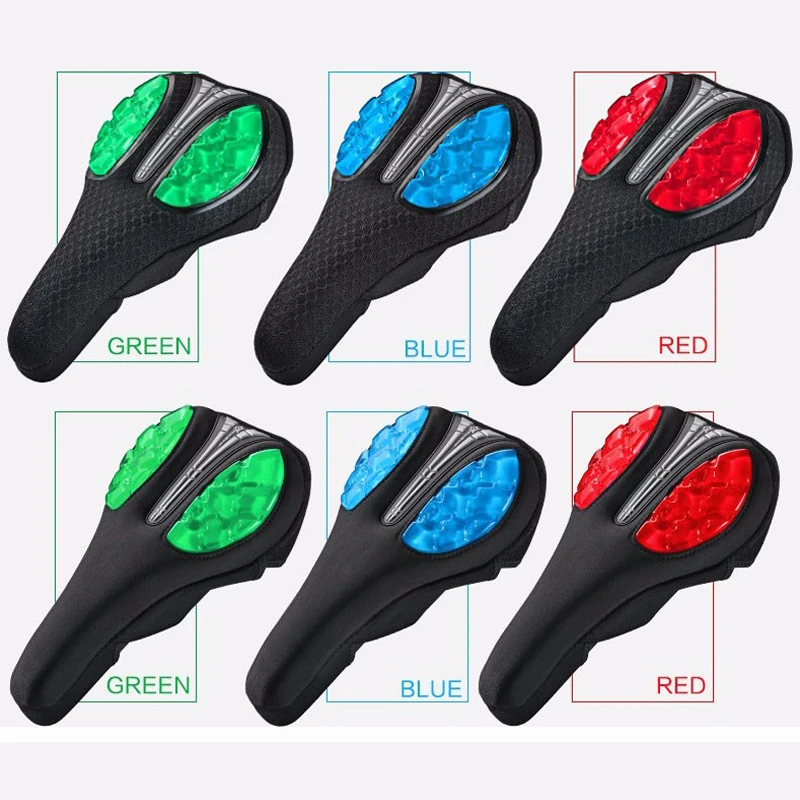 RockBros MTB Road Bike Bicycle Half Shaped Saddle Seat Cover Paded Soft Cusion