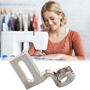 

2 Pcs Shank Ruler Free Motion Darning Foot DIY Patchwork Maker Kit & Sewing Ruler 3D Quilting Embroidery (High-No Open)