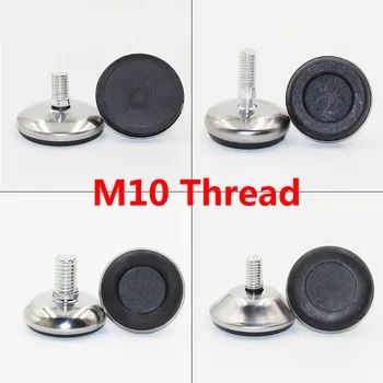 

20/8pcs Furniture Legs Feet Protectors Stainless Steel Table Carbinet Legs Feet Hardware Accessories Black M10 Thread