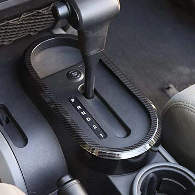 Панель переключения передач накладка рамка для Jeep Wrangler JK JKU Sport X Sahara Rubico 2007 2010