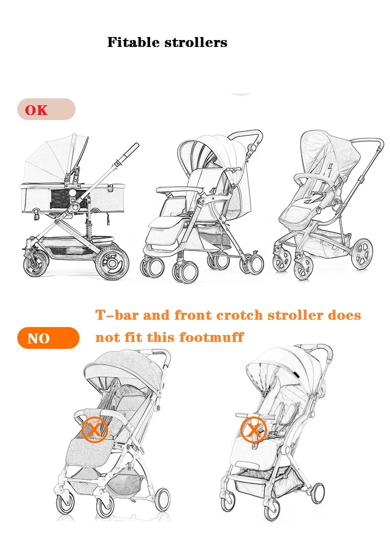 Winter Baby Warm Sleeping Bag / Pram Stroller footcover/ Car Seat Pad /kids footmuff