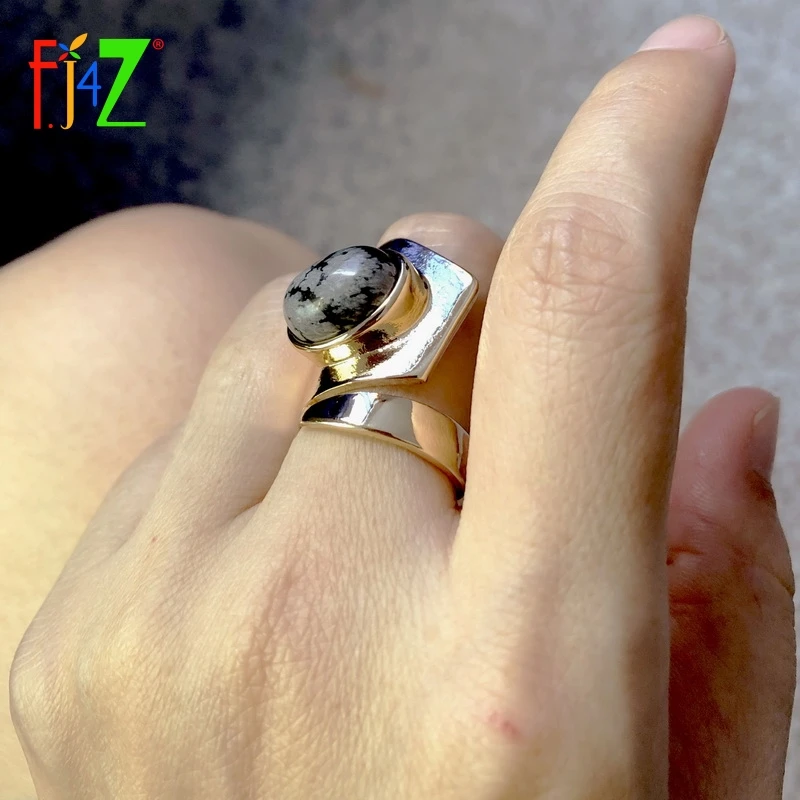 Новые подарки F.J4Z дизайнерское кольцо на палец для женщин женские кольца с камнем