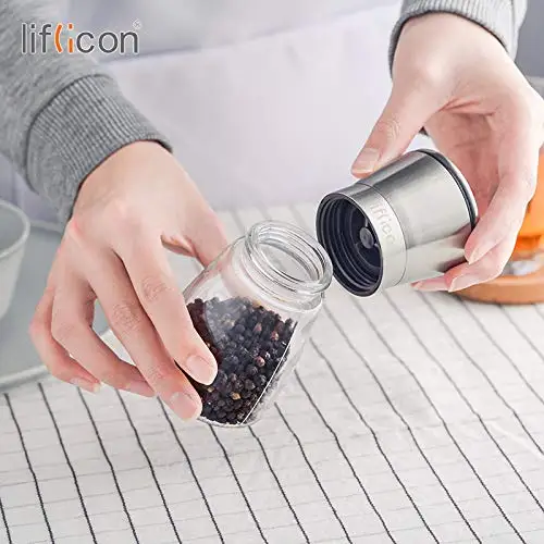 Мельница для перца Liflicon мельница соли из нержавеющей стали со стеклянным