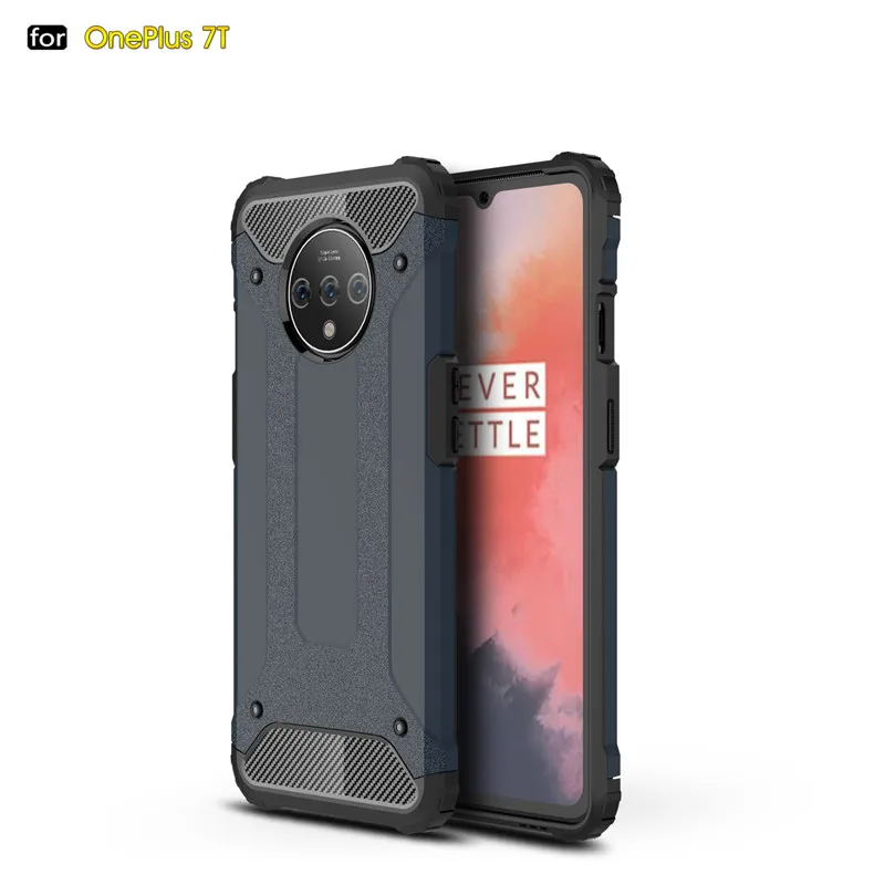 Для Oneplus 7T чехол Funda новый роскошный противоударный бампер Защита для One Plus
