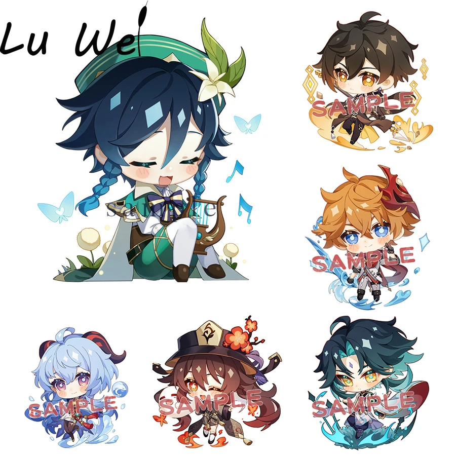 Anime Keychain Accessories Pendant Zhongli Gift Cute Bag Venti Paimon Diluc Klee Genshin Impact