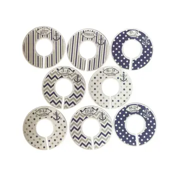 

Baby Clothes Size Dividers Round Plastic DIY Clothing Hanger fashion Round Hangers Closet Dividers For Wardrobe