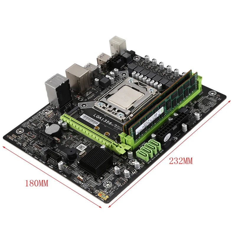 X79A набор материнских плат с LGA 1356 E5 2420 C2 2X8GB = 16 Гб 1600 МГц DDR3 память ECC REG|Материнские