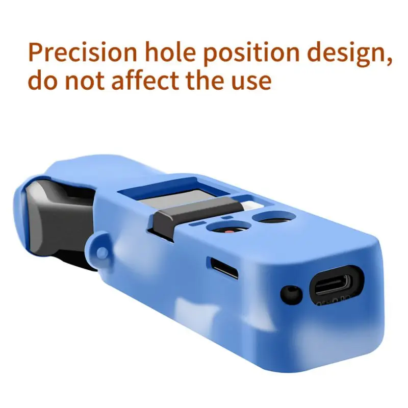 Крышка для камеры, мягкий силиконовый чехол, Защитный колпак, протектор, тонкий чехол, оболочка с ремешком на руку, веревка для DJI OSMO, карманный шарнир