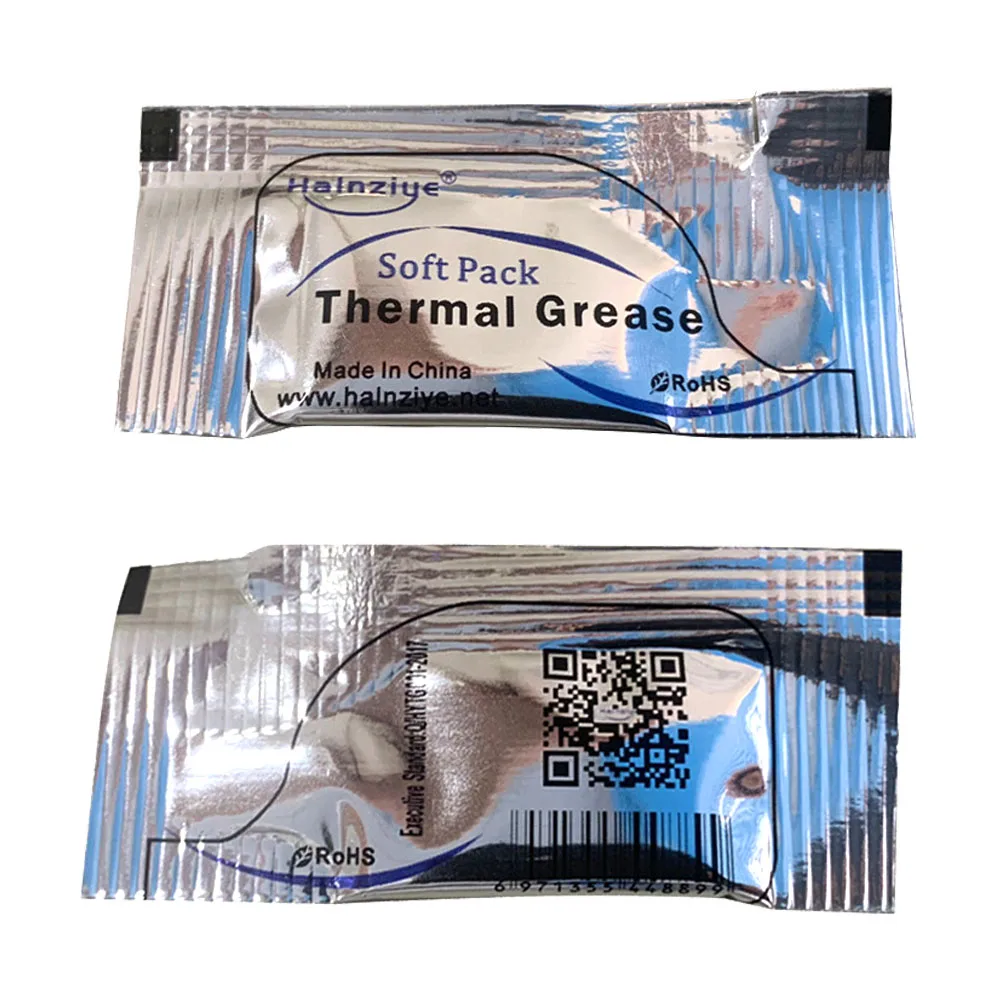 HY810 Thermal Conductive 4.63W/M-K LED Chip COB Grease Paste Silicone Plaster Heat Sink Compound Gray Net Weight 0.5g DIY 20pcs
