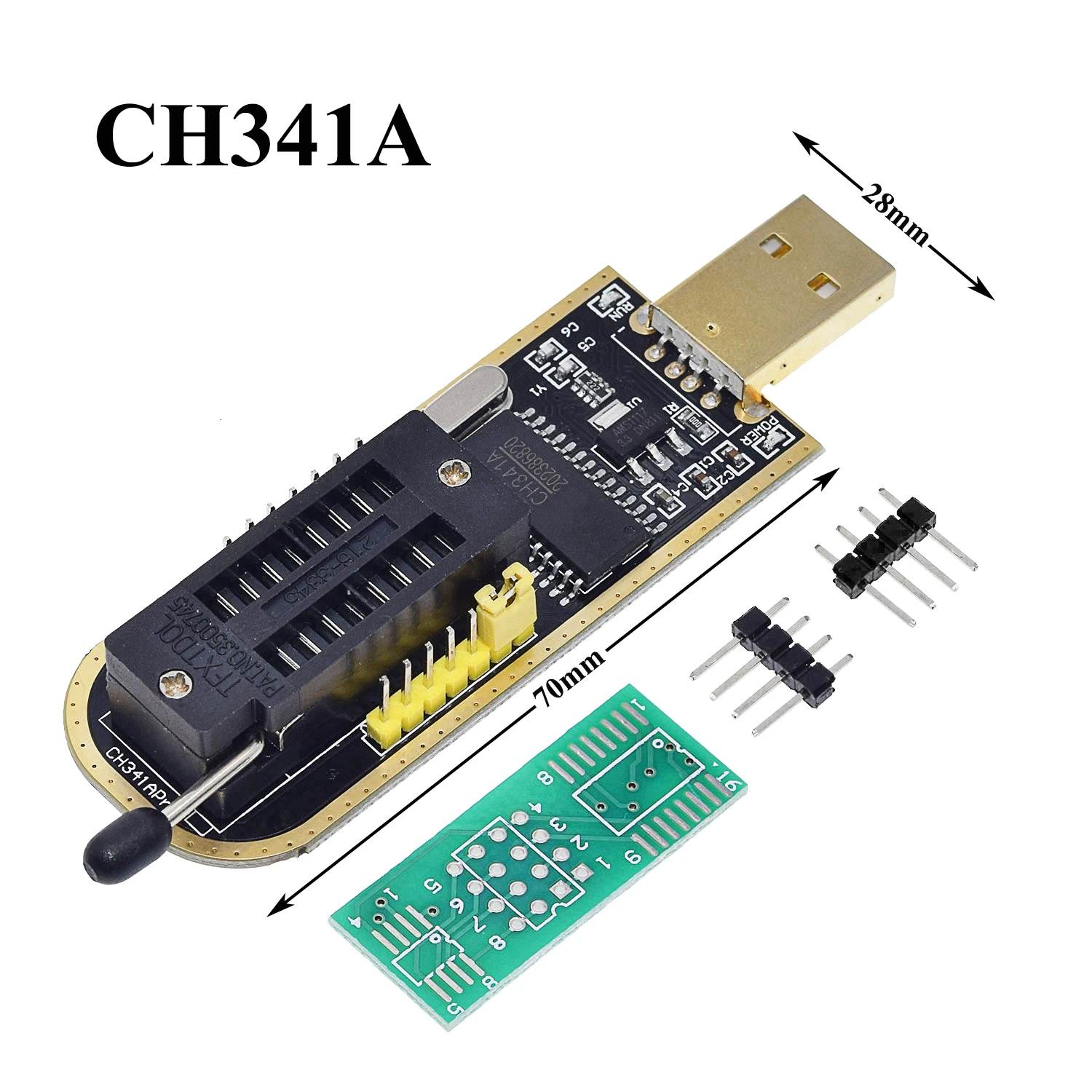 CH341A CH341 24 25 Series EEPROM Flash BIOS USB Programmer with Software /& Driver