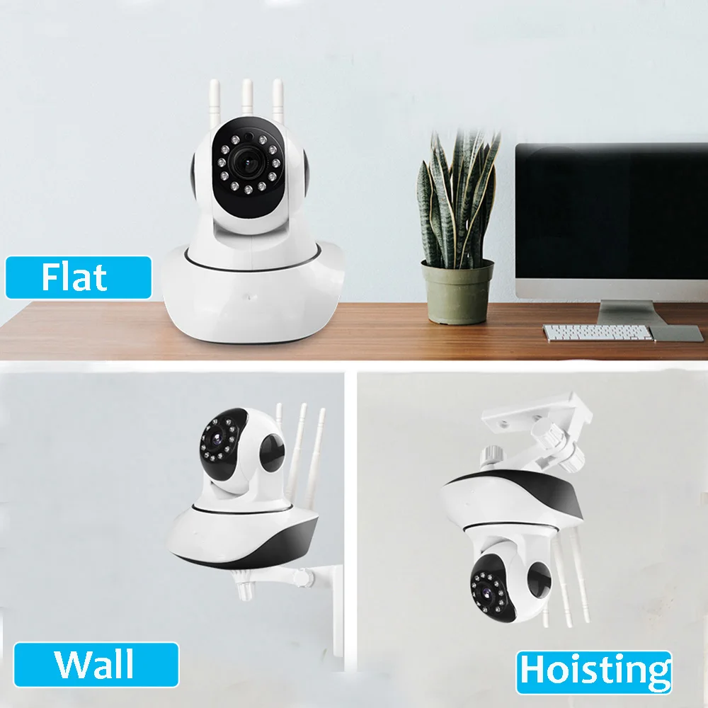 1080P Wireless Smart WiFi Camera Home Security IP Camera WI-FI Audio Record Surveillance Baby Monitor HD Mini CCTV Camera iCSee