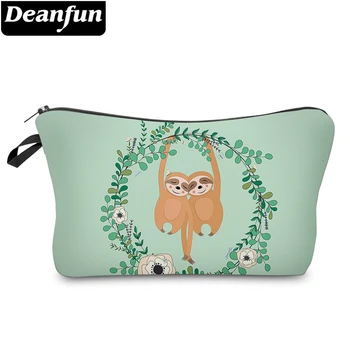 

Deanfun Cute Double Sloths Printed Small Cosmetic Bag Elegant Adorable Makeup Travelling Bag Purse Bag For Girls Gift 51825