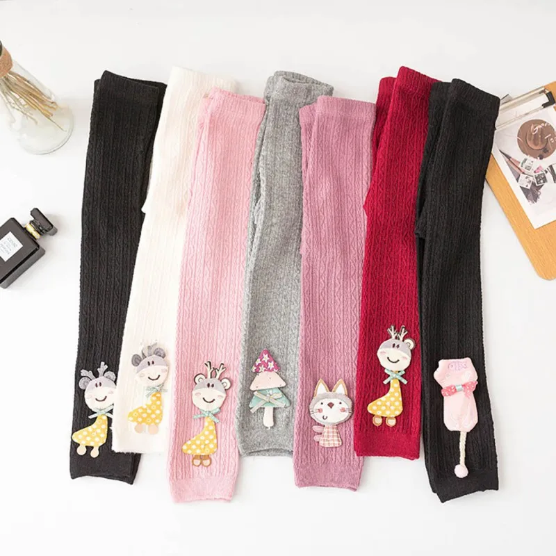 

Autumn Cotton Baby Leggings Cartoon Children Pants Girls Ankle-length Flexible Warmer Pant Toddler Leggings Baby Girl Leggings