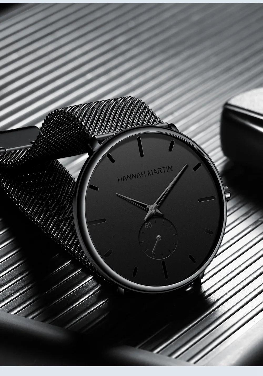 Hannah Martin Топ бренд класса люкс кварцевые часы с сетчатым РЕМЕШКОМ НАРУЧНЫЕ ЧАСЫ дизайнерские часы унисекс часы парные