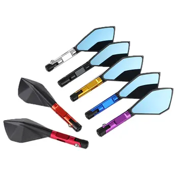

1 Pair 22cm length Motorcycle Modified Aluminum Rearview Mirror Rearview Mirror Inverted Mirror Street Car Rearview Mirror