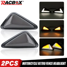 LED Motorrad Blinker Licht Dreieck Flush Mount Wasserdichte Tagfahrlicht Blinker Blinker Blinkende Lichter