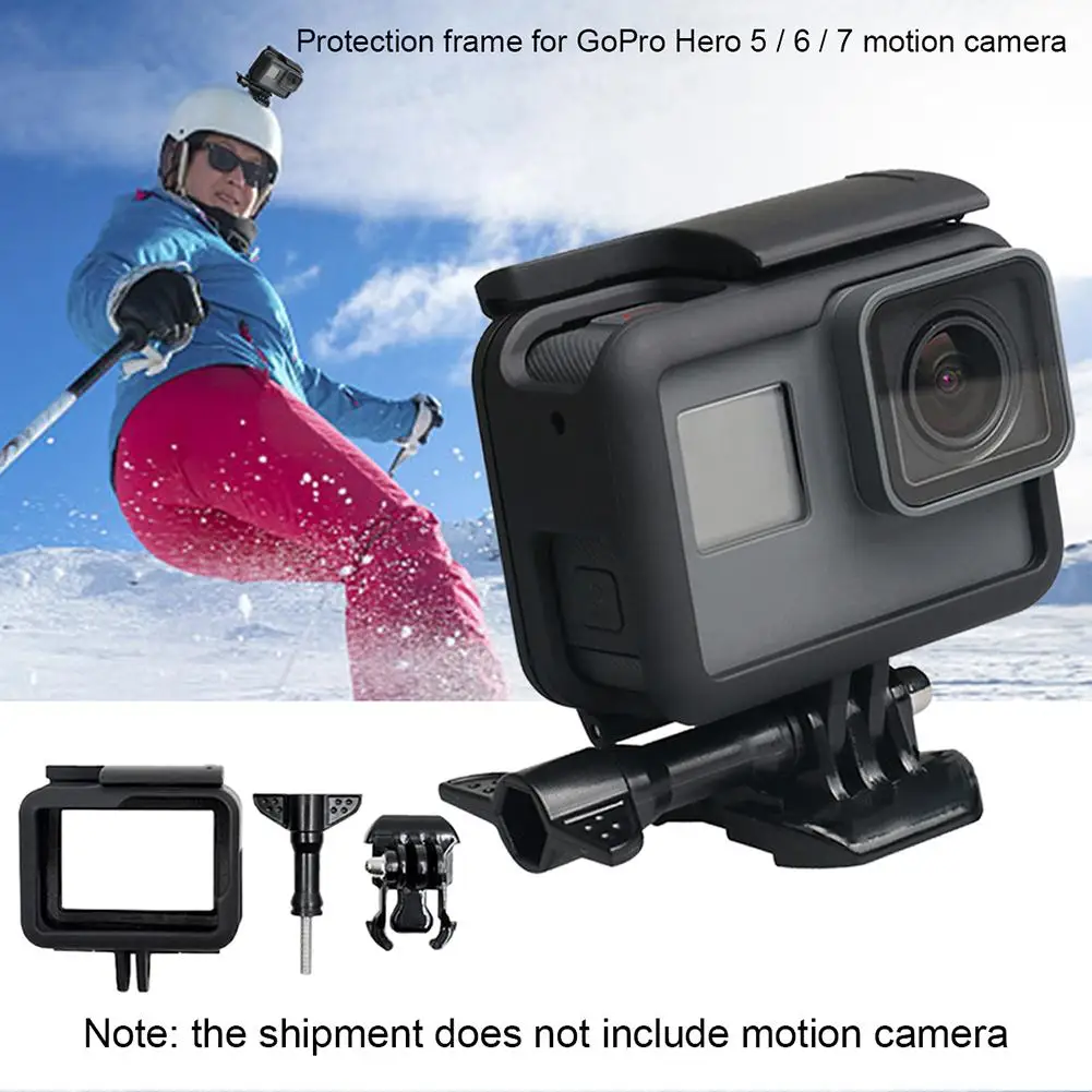 

For G-oPro Case Accessories Vertical Protective Frame Case Camcorder Housing Case For G-opro Hero 5/6/7 Black Action Camera Case