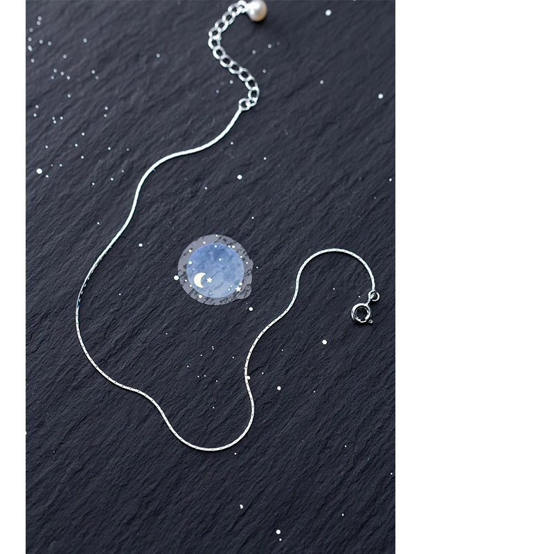MloveAcc 925 Sterling Silver Snake Chain Pearls Anklets for Women Fashion Silver 925 Jewelry