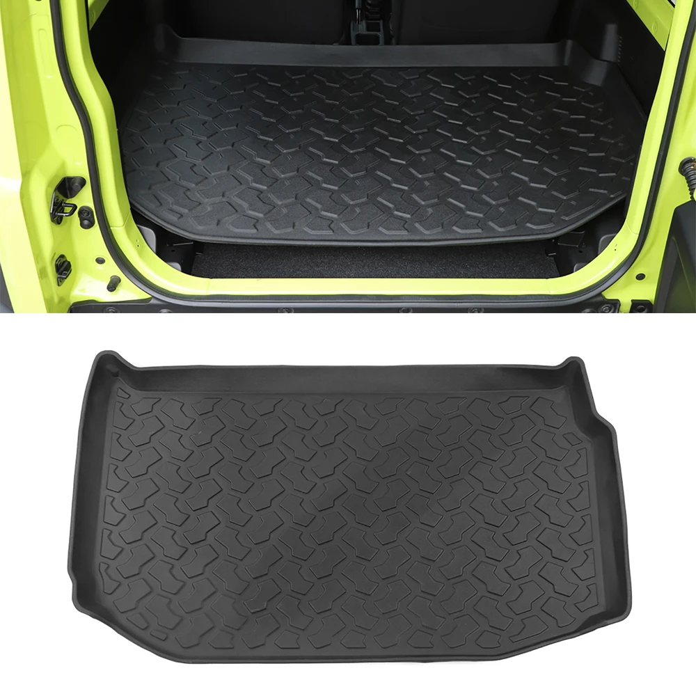 for Suzuki Jimny 2019 2020 2021 JB43 JB64 JB74 Rear Trunk Mat Cargo Full Cushion TPE Pad Car Interior Accessories Styling Black