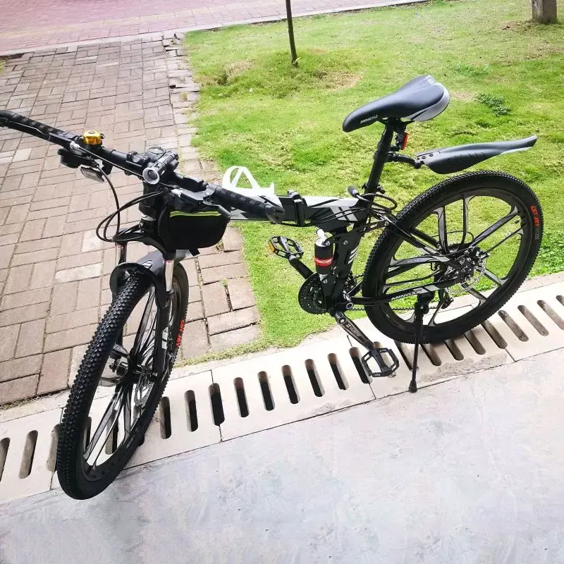 Горный велосипед складной велосипед 26 дюймов скоростной внедорожный двойной амортизирующий гоночный студенческий для взрослых мужчин и женщин