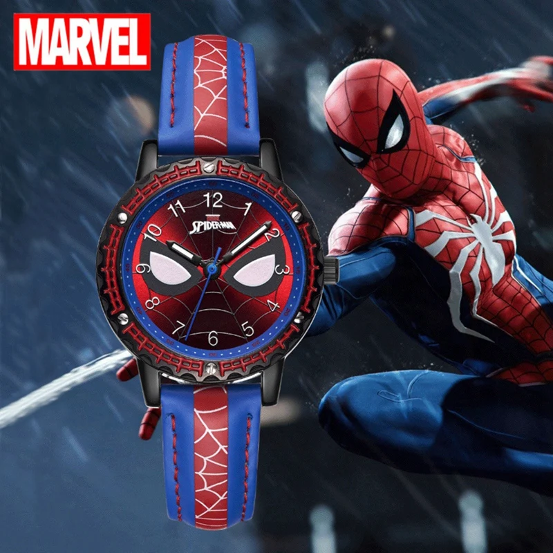 Wrist-Watch Clock MARVEL Spider-Man Kids Hour Super-Hero Children Gift Sport-Time Teen