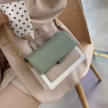 Mini Leather Crossbody Bags For Women 2021 Green Chain Shoulder Simple Bag Lady Travel Purses And Handbags Cross Body Bag