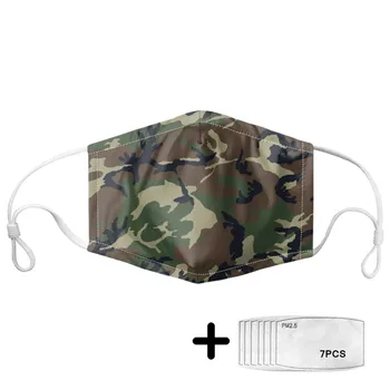 

Unisex Camouflage Protection Mask Fashion Men Women Dust Filter Mouth Mask for Outdoor Sports Custom Face Masks Mascara Boca
