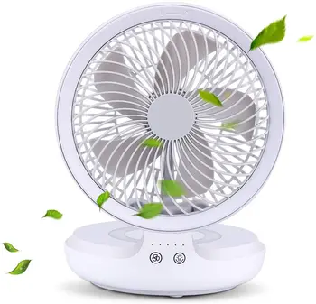 

Air Circle New Wireless USB Mini Fan Oscillating Fan Desk Portable USB Fan Wall-Mounted 4000mAh Adjustable 4 Speeds Folding