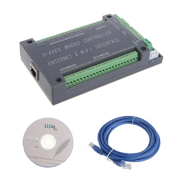 

NVUM 6 Axis CNC Controller MACH3 Ethernet Interface Board Card 200KHz For Stepper Motor