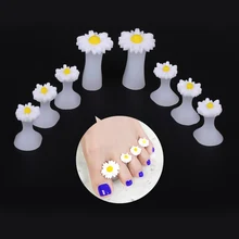 8 шт. носок сепаратор инструменты для красоты дизайн ногтей разделители для пальцев ноги пальцы ног японский стиль силиконовый маникюр, Полировка Ногтей Педикюр инструмент