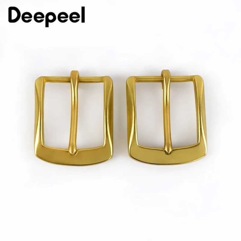 Deepeel 40 мм Ширина мода твердая латунь для мужчин женщин пояс булавка пряжки пряжка