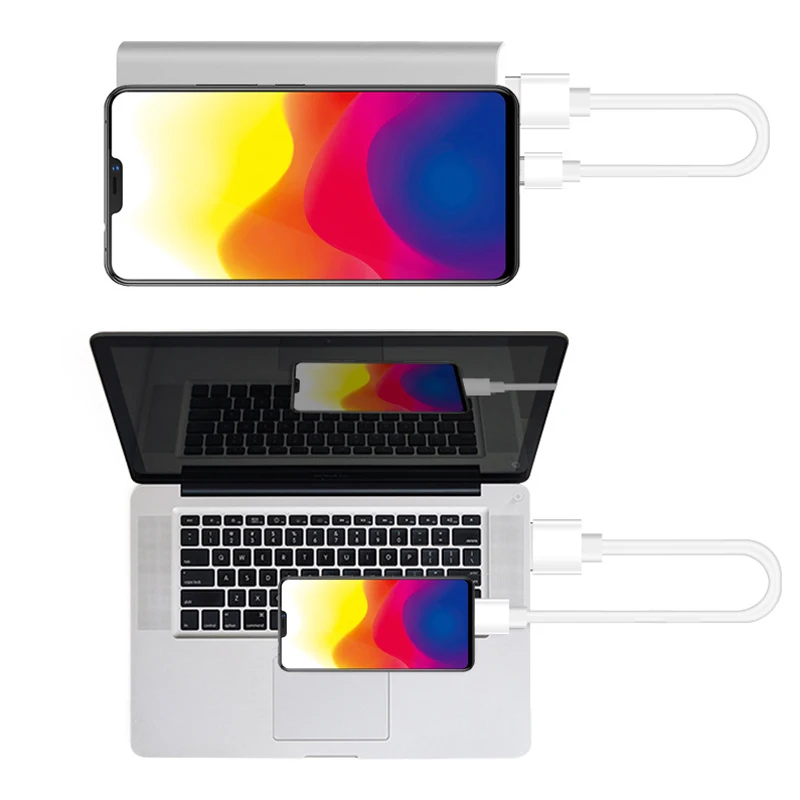 6 шт./компл. короткие зарядные кабели 25 см для iphone Android USB C Тип c Кабель для Зарядки станции быстрой зарядки 2A гибкий белый