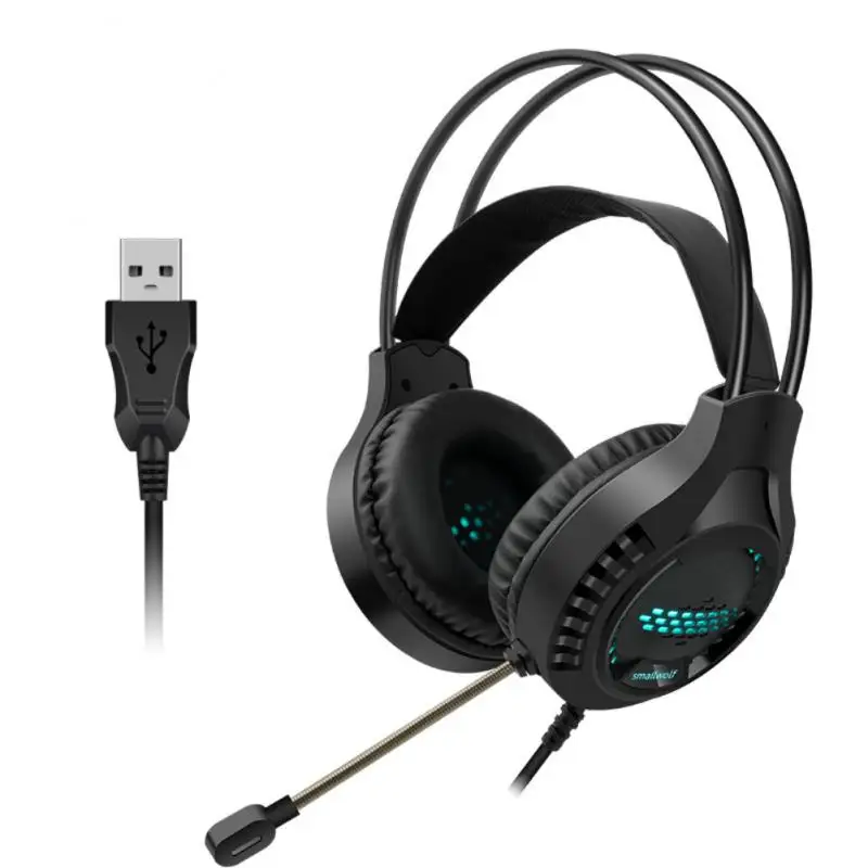 Новая игровая Проводная гарнитура для ПК USB 3 5 мм/USB настольного и ноутбука с