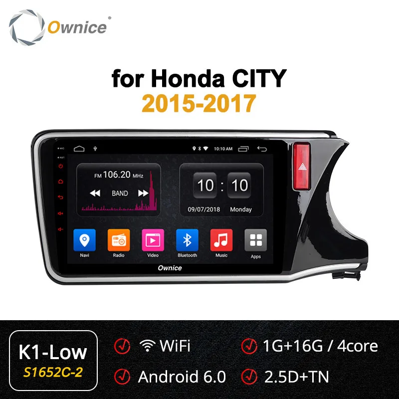 10," Ownice K1 K2 K3 K4 K5 K6 Android 9,0 Автомобильный gps плеер Navi для Honda City стерео Мультимедиа DVD 4G