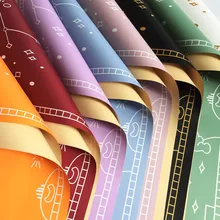 20 шт Цветочный упаковочный материал Европейский Водонепроницаемый двухцветный Eura Cartier бумажная упаковка букета бумага Таро