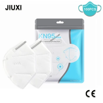 

100 Pcs KN95 5 Layers Comfortable Breathable Non-Woven Fabric High Anti-Haze Aensity Shipped From Spain France Belgium Poland
