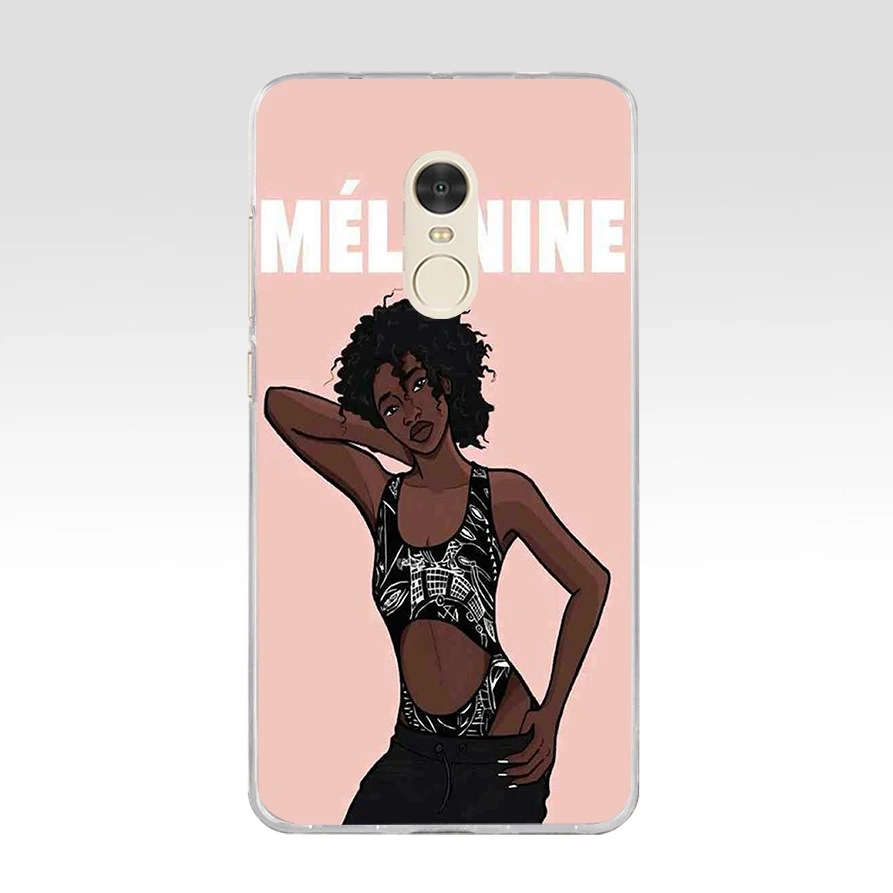 10AA Black Girl Magic Melanin Poppin gift Soft Silicone Tpu Cover phone Case for Xiaomi Redmi 4A 4x Note 4 4x case