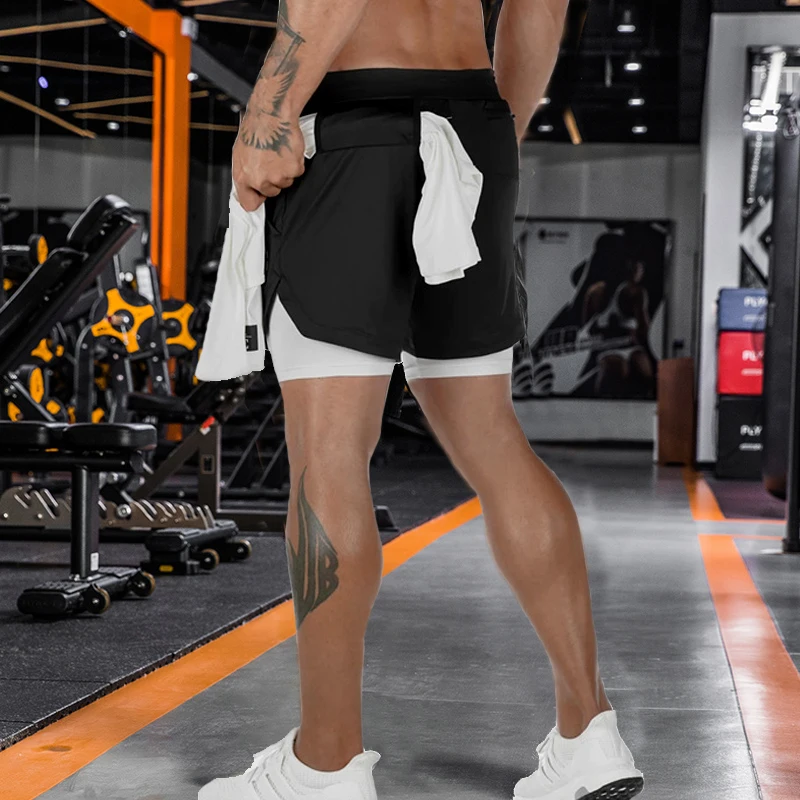 New Running Gym Shorts Men Summer Quick 