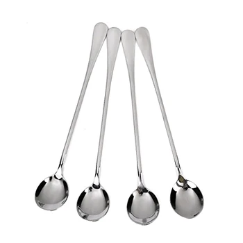 

Long Handle Spoon Ice Tea Spoon Premium Stainless Steel Iced Teaspoon for Mixing Cocktail Stirring Tea Coffee Milkshake Cold