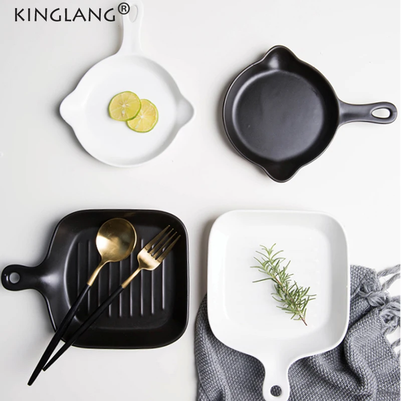 KINGLANG 1 шт. Европейский керамический горшок для выпечки риса оладий матовые